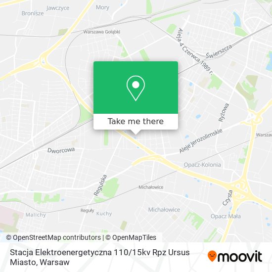 Stacja Elektroenergetyczna 110 / 15kv Rpz Ursus Miasto map