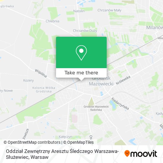 Oddział Zewnętrzny Aresztu Śledczego Warszawa-Służewiec map