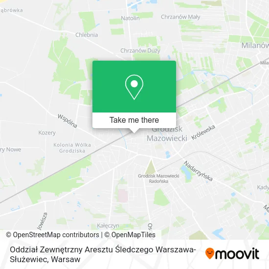 Oddział Zewnętrzny Aresztu Śledczego Warszawa-Służewiec map