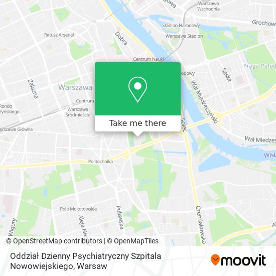 Oddział Dzienny Psychiatryczny Szpitala Nowowiejskiego map