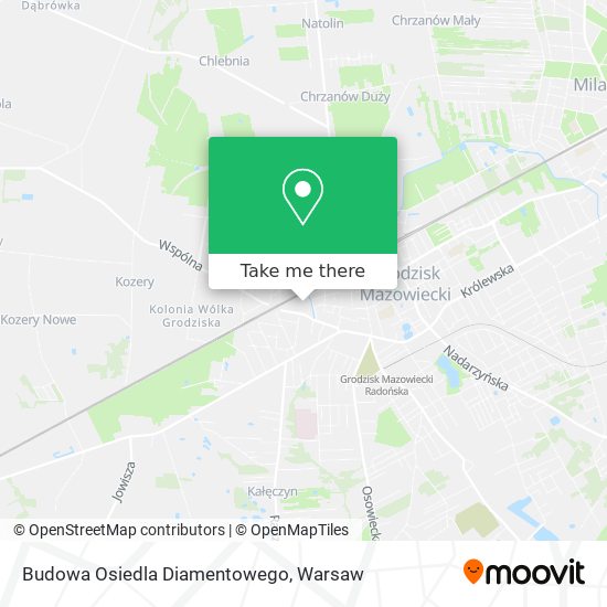 Budowa Osiedla Diamentowego map