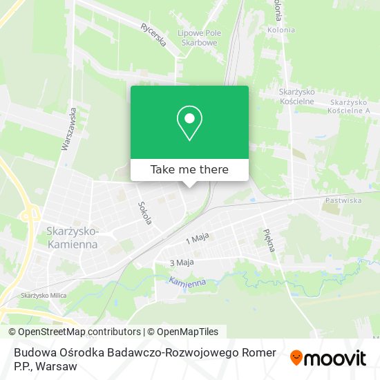 Budowa Ośrodka Badawczo-Rozwojowego Romer P.P. map