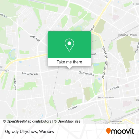 Ogrody Ulrychów map
