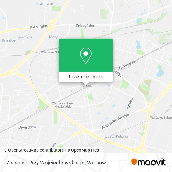 Zieleniec Przy Wojciechowskiego map