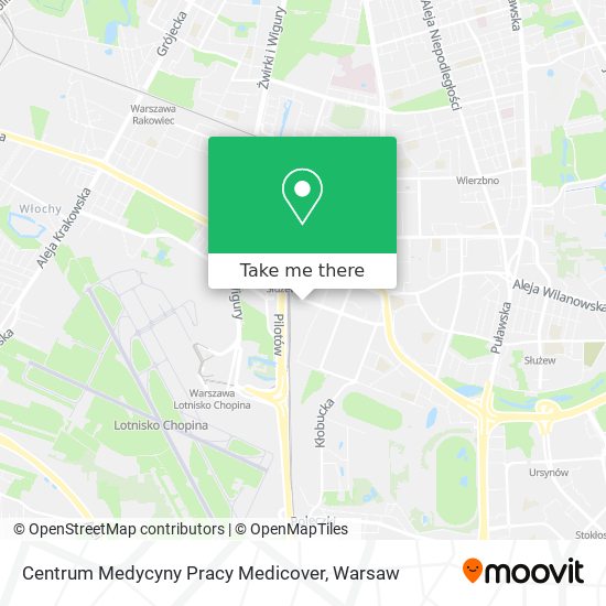 Centrum Medycyny Pracy Medicover map