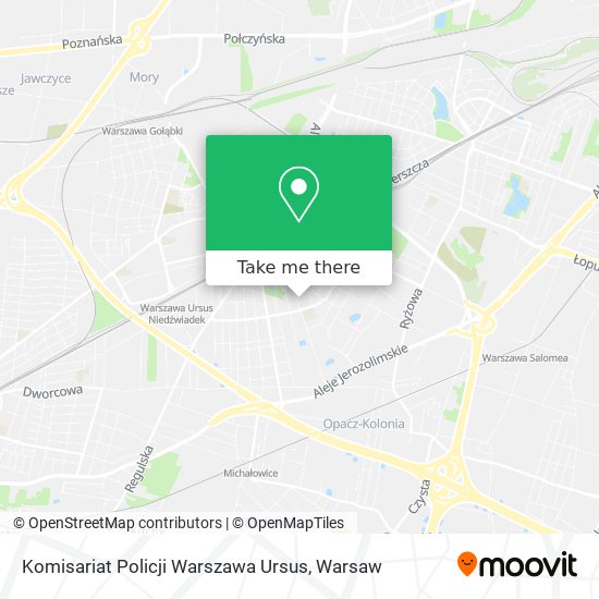 Komisariat Policji Warszawa Ursus map