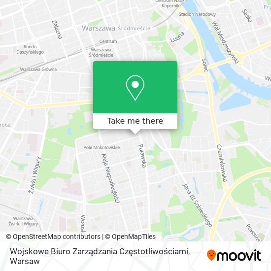 Wojskowe Biuro Zarządzania Częstotliwościami map