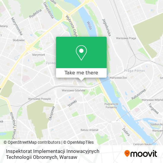 Inspektorat Implementacji Innowacyjnych Technologii Obronnych map