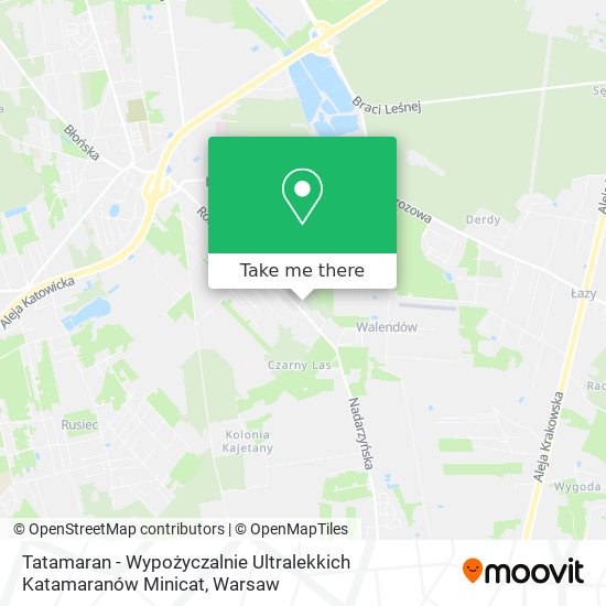 Tatamaran - Wypożyczalnie Ultralekkich Katamaranów Minicat map