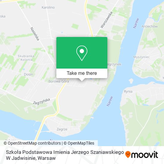 Карта Szkoła Podstawowa Imienia Jerzego Szaniawskiego W Jadwisinie