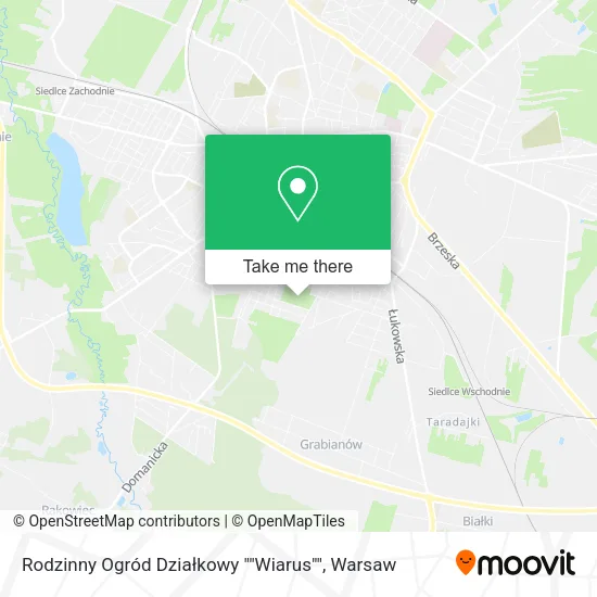 Rodzinny Ogród Działkowy ""Wiarus"" map