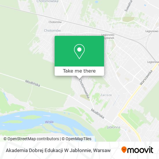 Карта Akademia Dobrej Edukacji W Jabłonnie