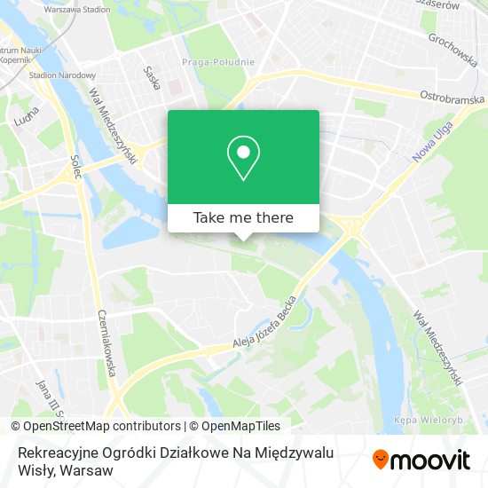 Rekreacyjne Ogródki Działkowe Na Międzywalu Wisły map