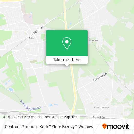 Centrum Promocji Kadr ""Złote Brzozy"" map