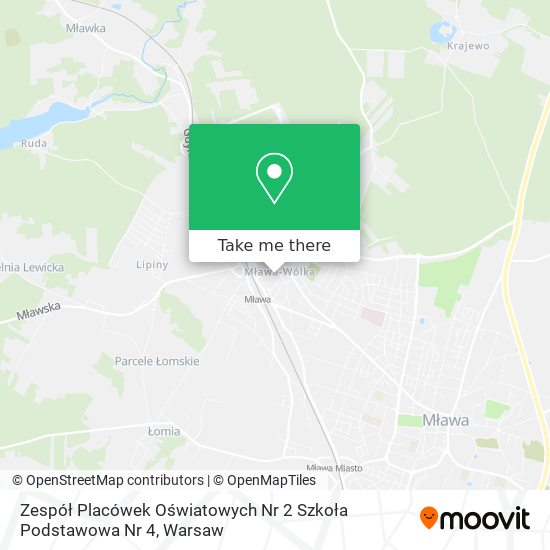 Zespół Placówek Oświatowych Nr 2 Szkoła Podstawowa Nr 4 map