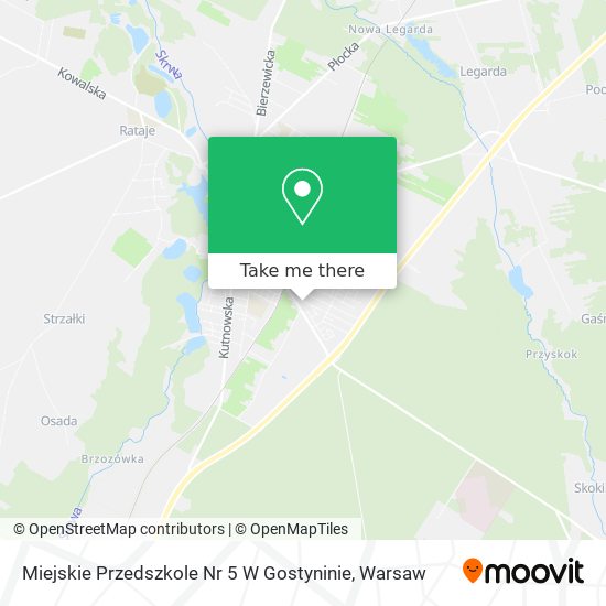 Miejskie Przedszkole Nr 5 W Gostyninie map