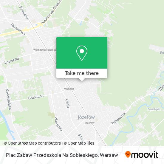 Карта Plac Zabaw Przedszkola Na Sobieskiego