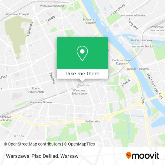 Warszawa, Plac Defilad map