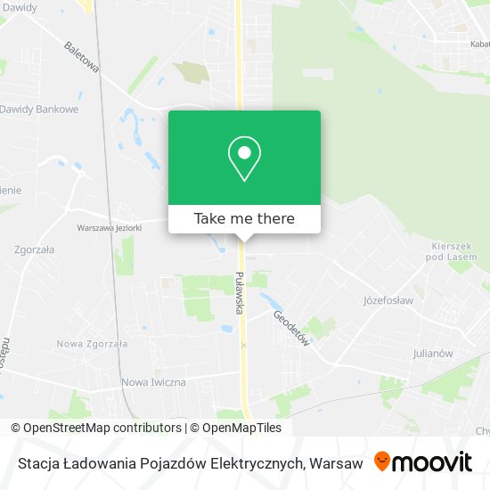 Stacja Ładowania Pojazdów Elektrycznych map