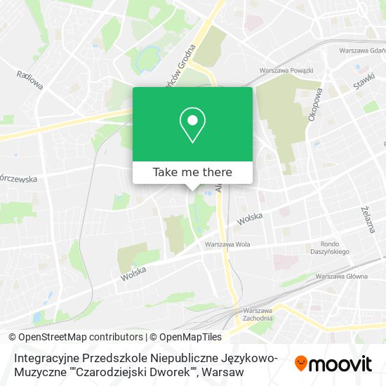 Integracyjne Przedszkole Niepubliczne Językowo-Muzyczne ""Czarodziejski Dworek"" map