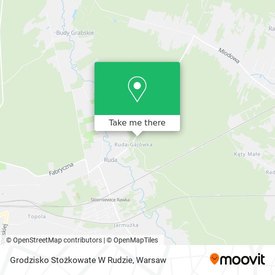 Grodzisko Stożkowate W Rudzie map