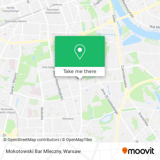 Mokotowski Bar Mleczny map