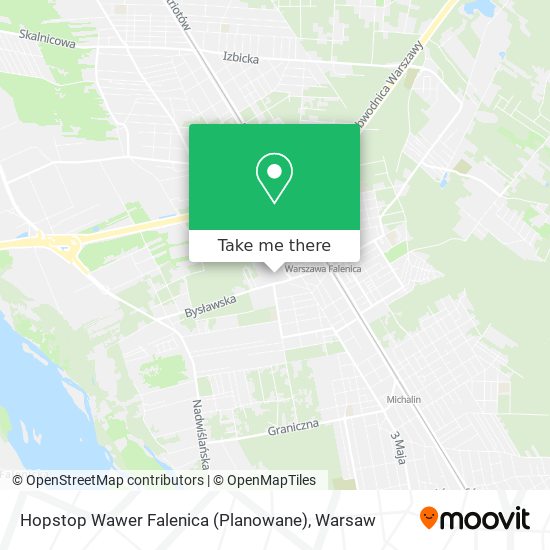 Hopstop Wawer Falenica (Planowane) map