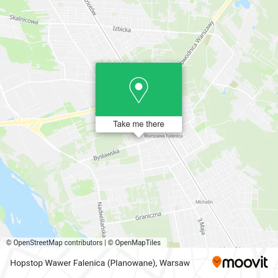Hopstop Wawer Falenica (Planowane) map