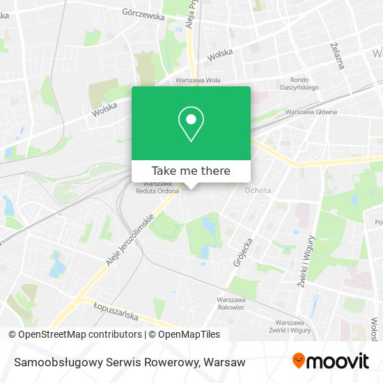 Samoobsługowy Serwis Rowerowy map