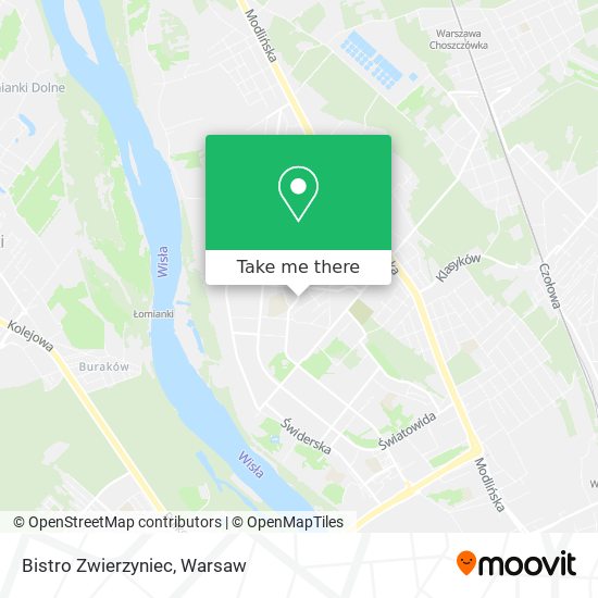 Bistro Zwierzyniec map