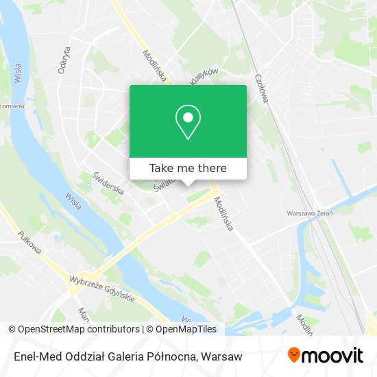 Enel-Med Oddział Galeria Północna map