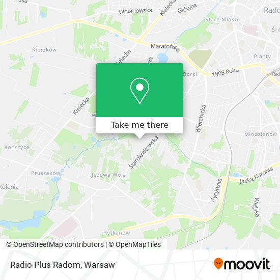 Radio Plus Radom map