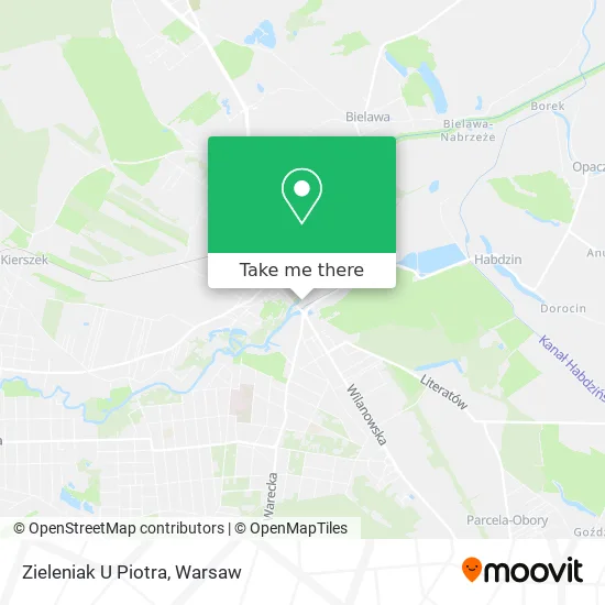 Карта Zieleniak U Piotra