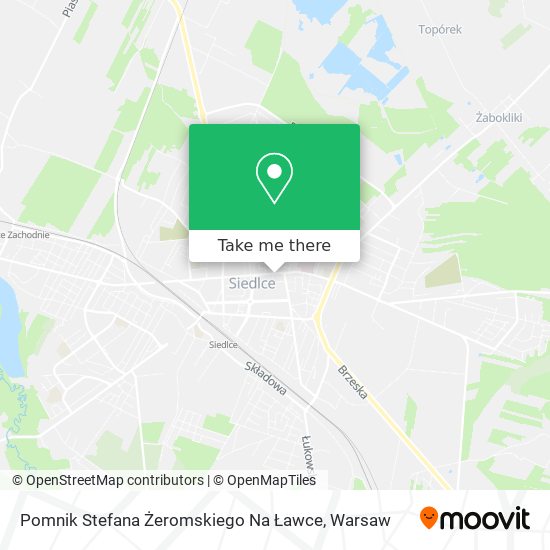 Pomnik Stefana Żeromskiego Na Ławce map