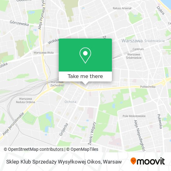 Sklep Klub Sprzedaży Wysyłkowej Oikos map