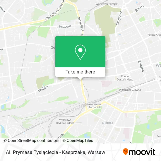 Al. Prymasa Tysiąclecia - Kasprzaka map