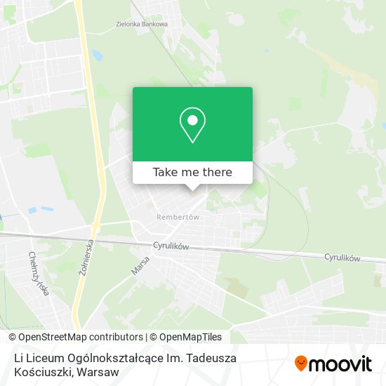 Li Liceum Ogólnokształcące Im. Tadeusza Kościuszki map