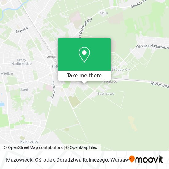 Mazowiecki Ośrodek Doradztwa Rolniczego map