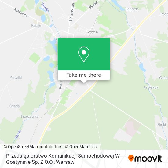 Przedsiębiorstwo Komunikacji Samochodowej W Gostyninie Sp. Z O.O. map