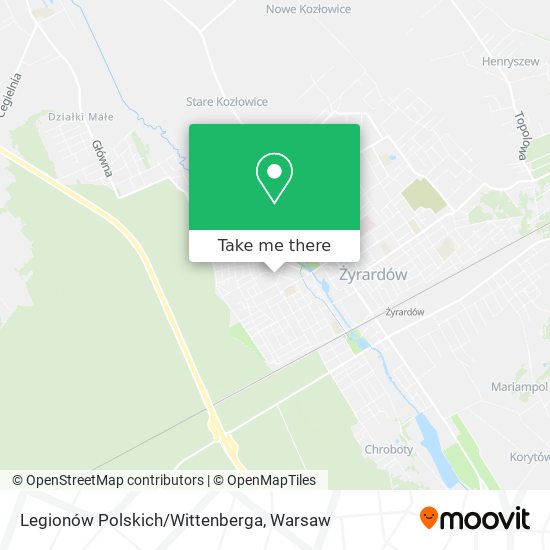 Карта Legionów Polskich/Wittenberga