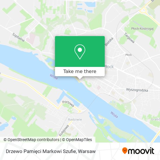 Drzewo Pamięci Markowi Szufie map