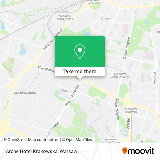 Arche Hotel Krakowska map