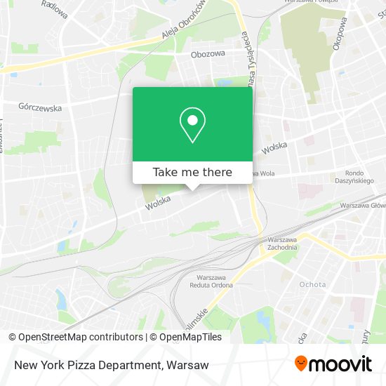 Карта New York Pizza Department