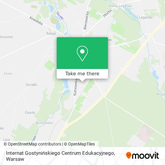 Internat Gostynińskiego Centrum Edukacyjnego map