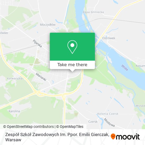 Zespół Szkół Zawodowych Im. Ppor. Emilii Gierczak map