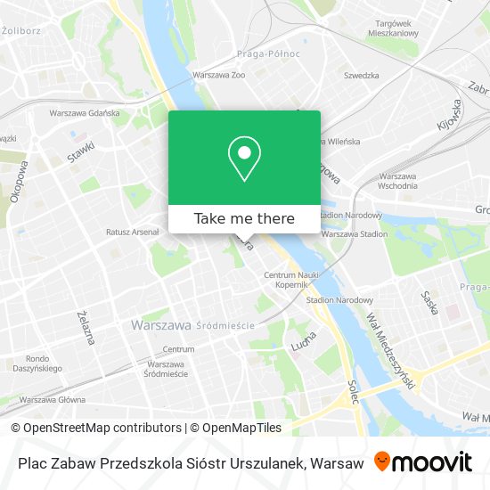 Plac Zabaw Przedszkola Sióstr Urszulanek map