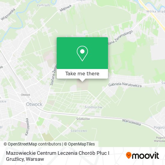 Mazowieckie Centrum Leczenia Chorób Płuc I Gruźlicy map