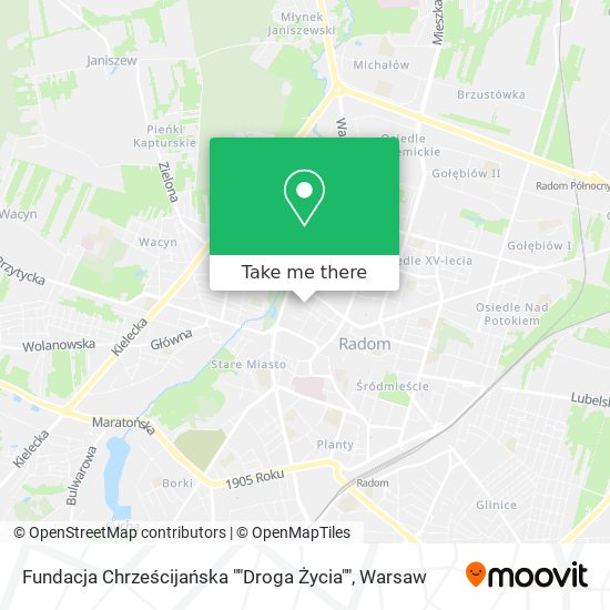 Fundacja Chrześcijańska ""Droga Życia"" map