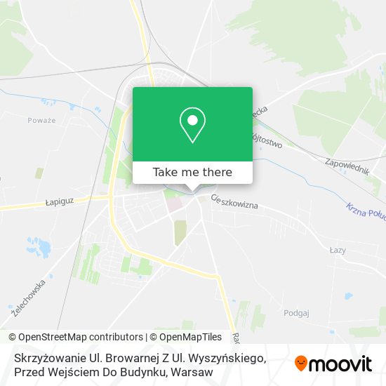 Skrzyżowanie Ul. Browarnej Z Ul. Wyszyńskiego, Przed Wejściem Do Budynku map