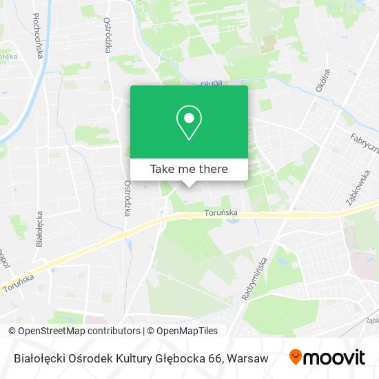 Białołęcki Ośrodek Kultury Głębocka 66 map